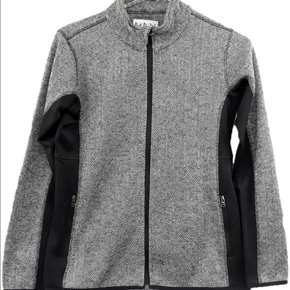 Marc New York Andrew Marc Herringbone fleece coat - Picture 1 of 13